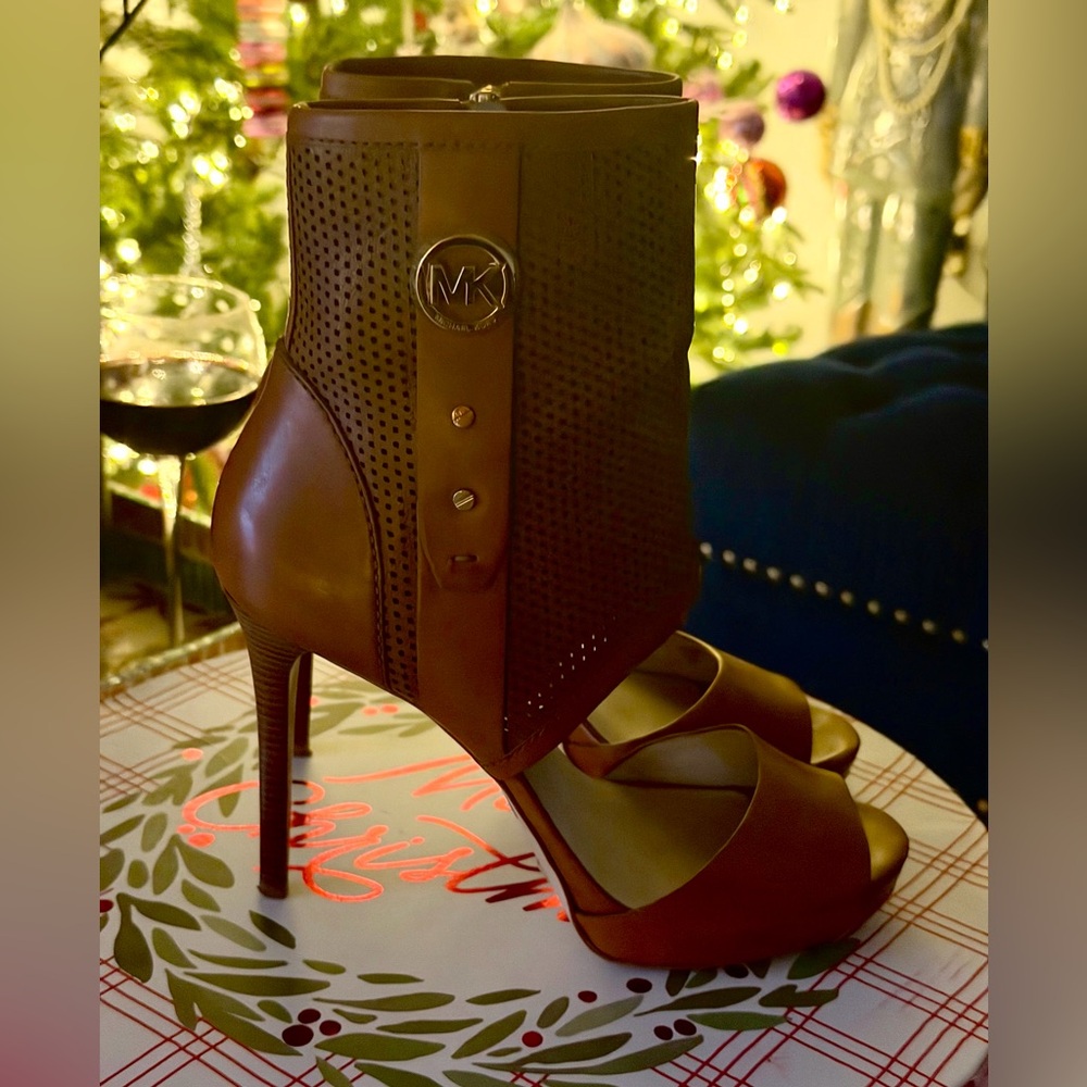 Michael Kors Dark Brown Heeled Boots